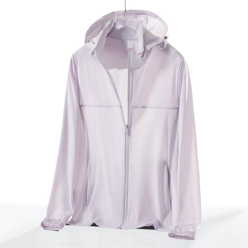 UPF50+ Summer Ice Silk Sun Protection Jacket with Hood for Men & Women