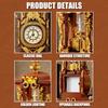 Non-Toxic 879Pcs Vintage Clock Building Blocks Toys Model Vintage Clock Assemble Puzzle Bricks Toy Sets For Kid Desktop Ornament Gifts