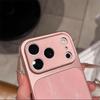 iPhone 17 Pro Large Window Case with Gauze and Side Stickers for 14, 15, 16 Pro Models
