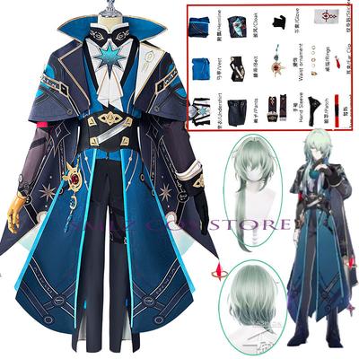 Anaxagoras Cosplay Spiel Honkai Star Rail Kostüm Anaxa Uniform Perücke Hain der Epiphanie Amphoreus Hallowen Outfit für Frauen Männer
