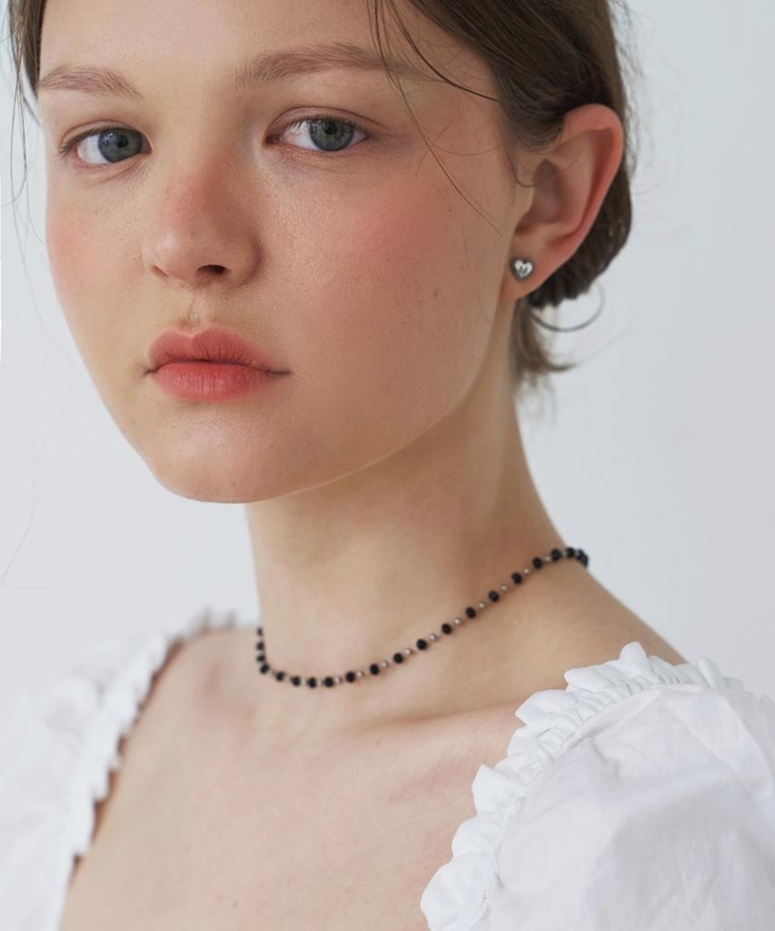 Love Me Monster [Surgical] Ball & Black Crystal Choker