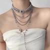 Stars Pendant Multi-Layer Pearls Necklace Multilayer Stacked Cross Sweater Chain  Daily Wear