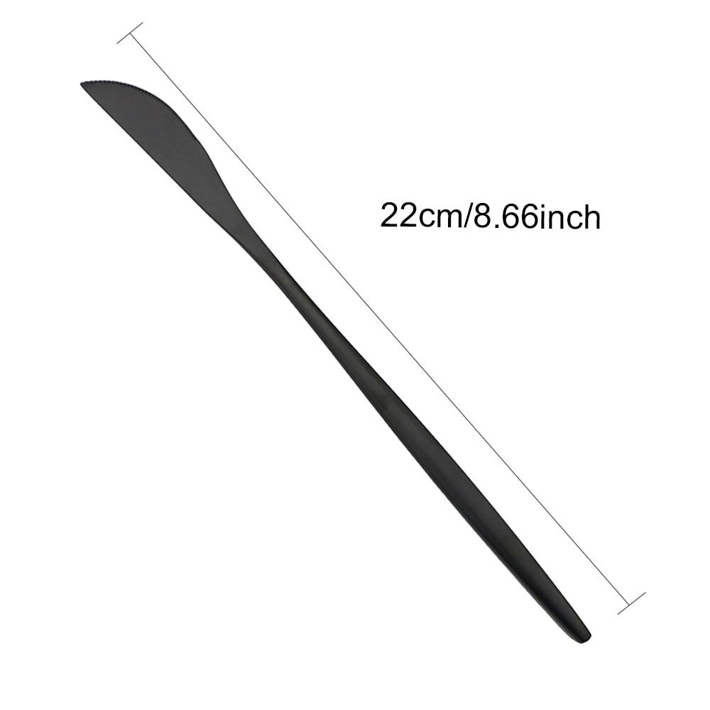 Černá matná sada příborů nůž vidlička lžíce jídelní sada kuchyňské příbory příbory sada příborů sada nádobí z nerezové oceli