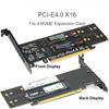 PCIe To M2 NVME Adapter Card PCI-E 4.0 X8 X16 NVME M Key SSD Converter M.2 PCI Expansion Card For 2230 2242 2260 2280
