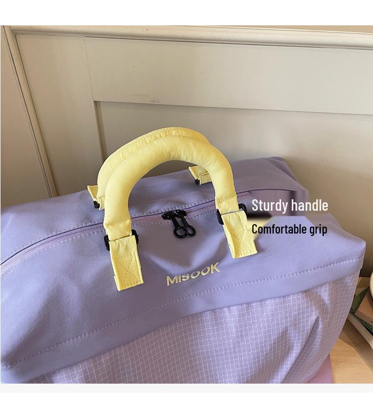 Expandable Oxford Travel Bag: Lightweight, Large Capacity, Wet/Dry Separation, Ideal for Business Trips and Fitness