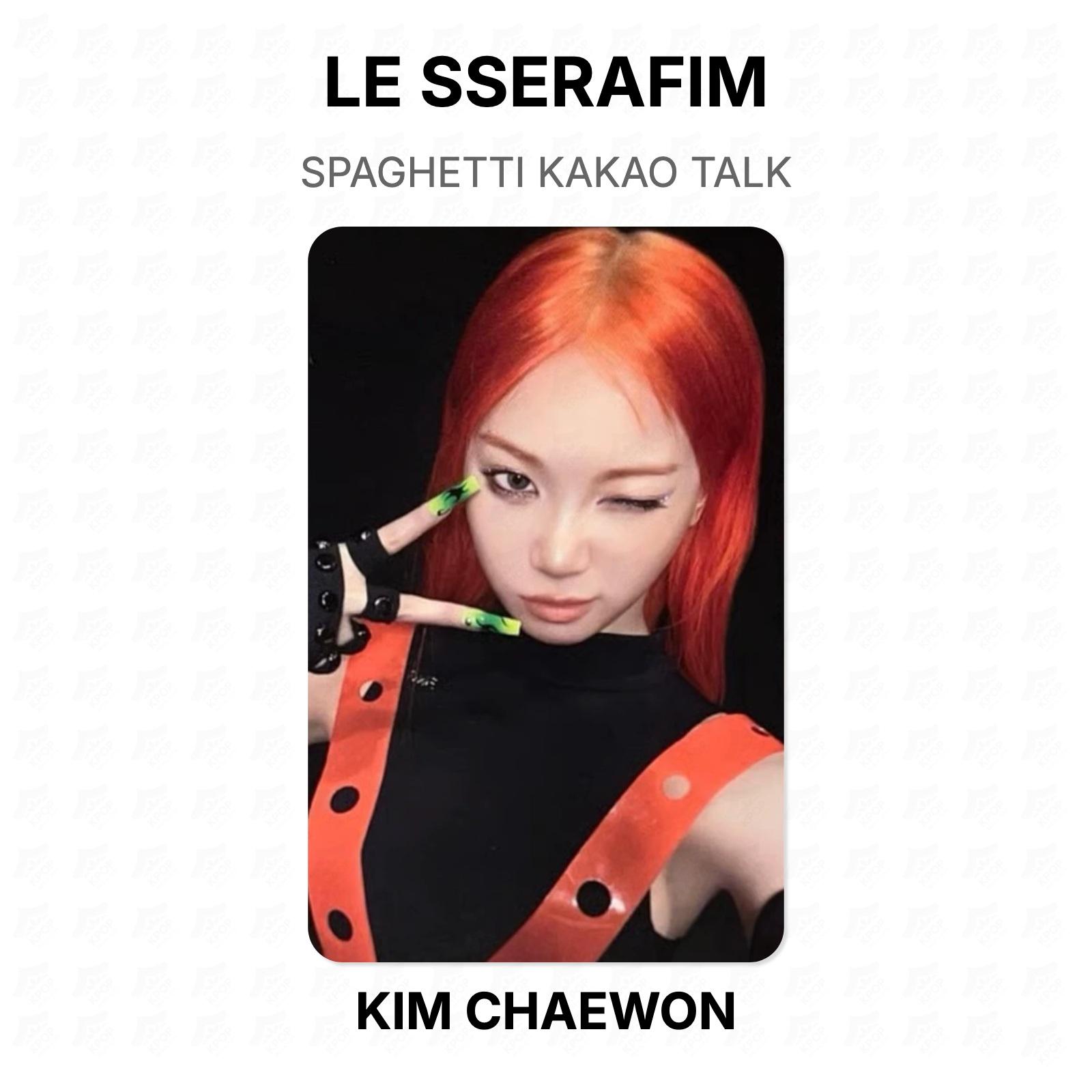 LE SSERAFIM SPAGHETTI KAKAO TALK Oficiālā