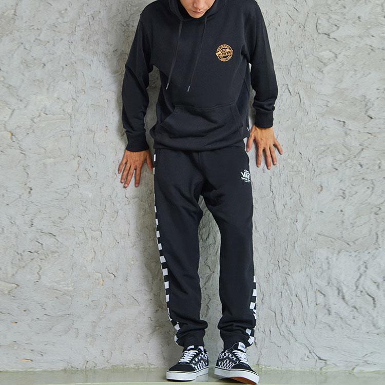 Vans Back Logo Graphic Print Casual Pullover Hoodie Men hoodies Black VN0A5H6VBLK