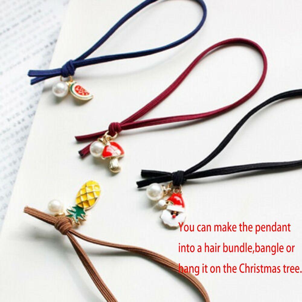 Enamel Alloy Fashion Jewelry Bracelet Pendant DIY Craft Christmas Charms Set Xmas Tree Hanging