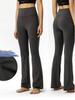 Warm Fleece-Lined High-Waist Flare Yoga Pants - Autumn/Winter Leg-Lengthening Sports Leggings