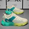 Men's Shoes Summer New Thick-soled Mesh Fly-woven Breathable Non-slip Trend Men's Dad Height-increasing Sports Running Shoes