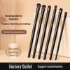16-Piece Makeup Brush Set: 6 Black Eyeshadow Brushes, 10 Blending, Under-Eye, Eyeliner & Detail Brushes