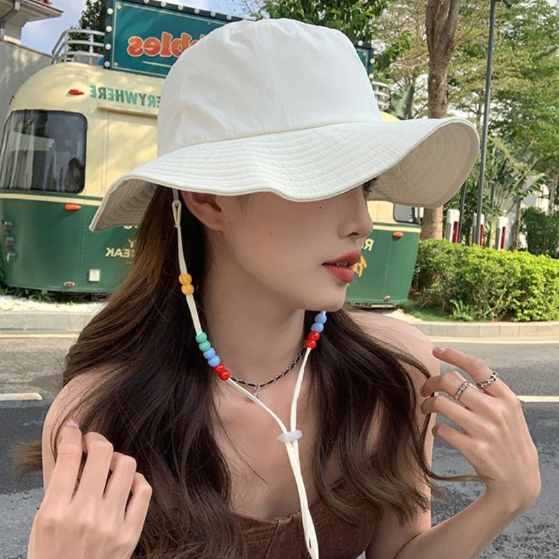 Portable Sun Hat Wide Brim Quick Drying Hat with Windproof Rope Breathable Sunshade for Outdoor Surprise Gift