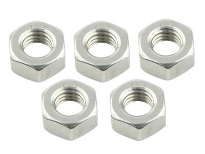 POSH M6 900076-S1 Stainless Steel Nuts for Motorcycles, Pack of 5