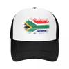 Artistic Flag of South Africa Baseball Cap Golf Hat Genuine Trucker Cap Visor Womens Golf Clothing Mens