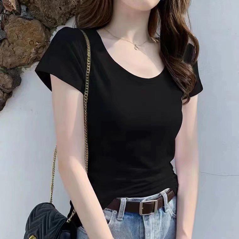 

Женская черная флисовая рубашка с длинным рукавом - Теплый облегающий топ большого размера для осени/зимы M (90-100 jin)