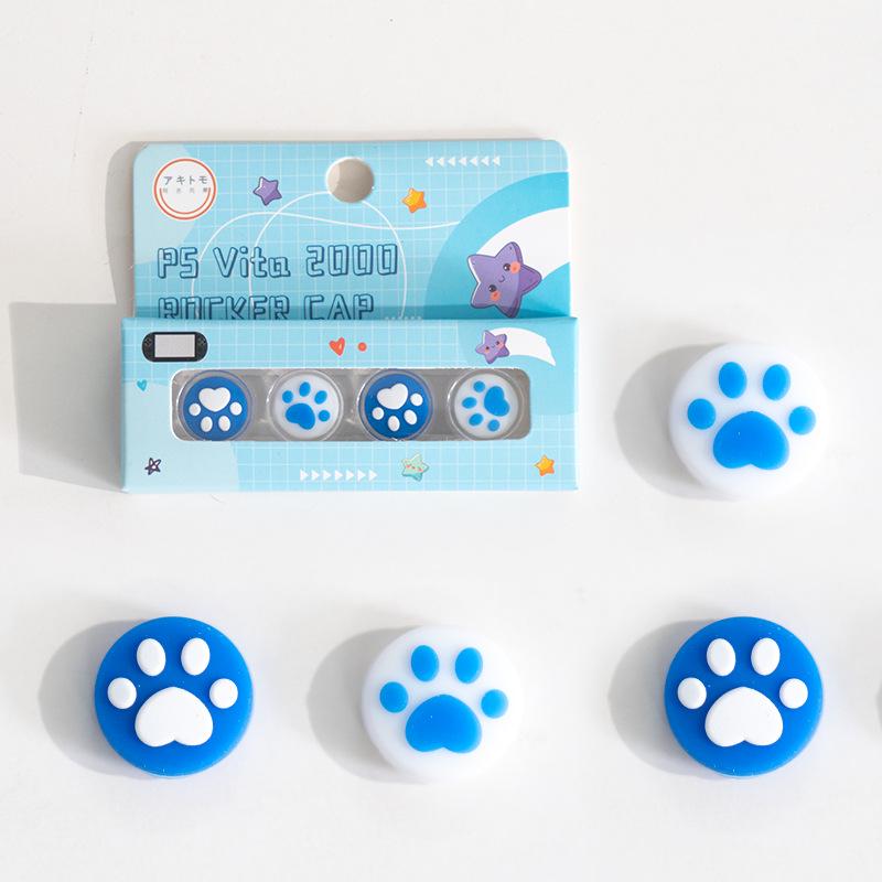 Cat Paw Joystick Caps for PSVita 1000/2000 - Protective Button Covers