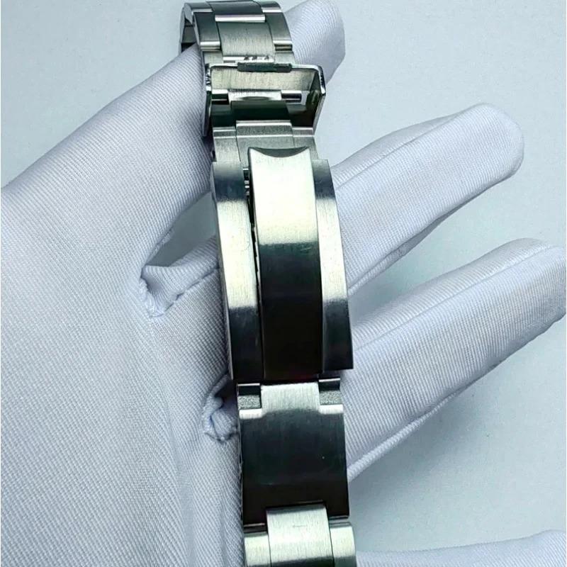 Pro hodinky Rolex Submariner Deepsea Daytona GMT řemínek náramek 20mm přezka glide lock s mikro nastavením nerezová ocel