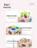 8-in-1 Montessori Educational Toy: Animal Matching, Knocking Balls, Clock, Fishing, and Radish Pulling Puzzle Box for Kids