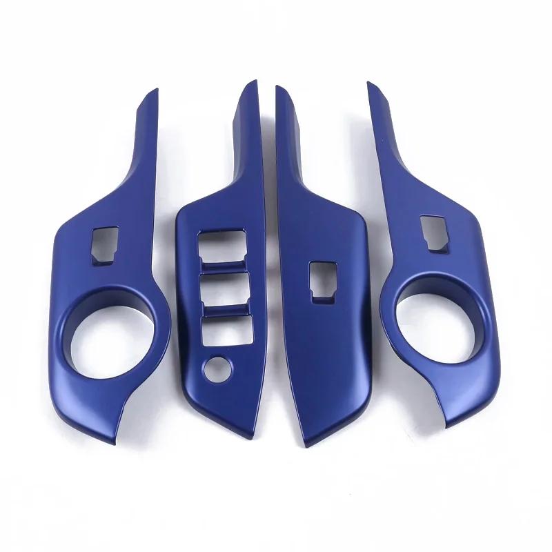 For Toyota Chr C-hr 2016-  Abs Black Front Door Armrest Window Lift Button Switch Cover Glass Control Panle Trim