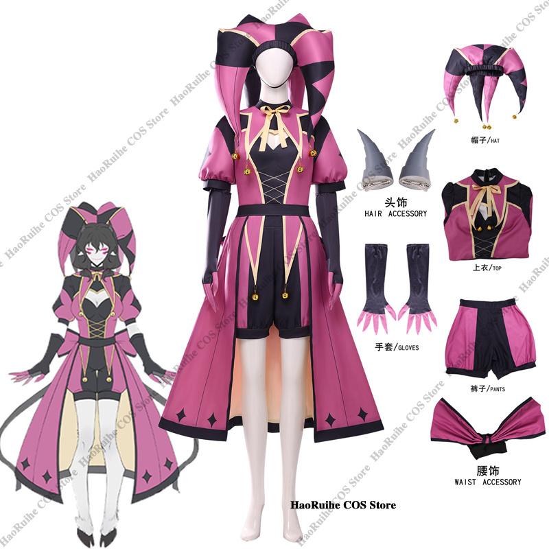 Sieviešu joku klauna cosplay kostīmu komplekts