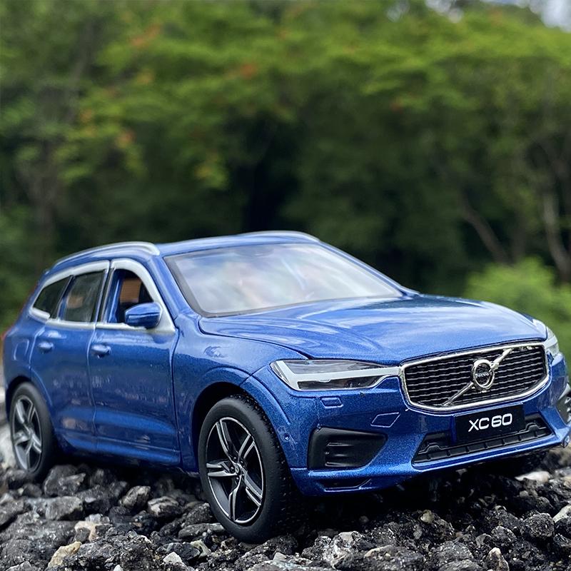 1:32 VOLVOS XC60 XC90 SUV Off-road Diecast Alloy Car Model Toy Cars Sound Light Pull Back Car Vehicle Children Toy Collection