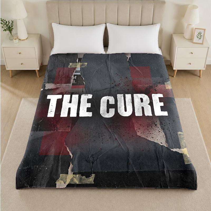 Coperta in Flanella con Stampa The Cure Morbida e Leggera Coperta Plaid in Peluche per Letto Divano Uso Domestico