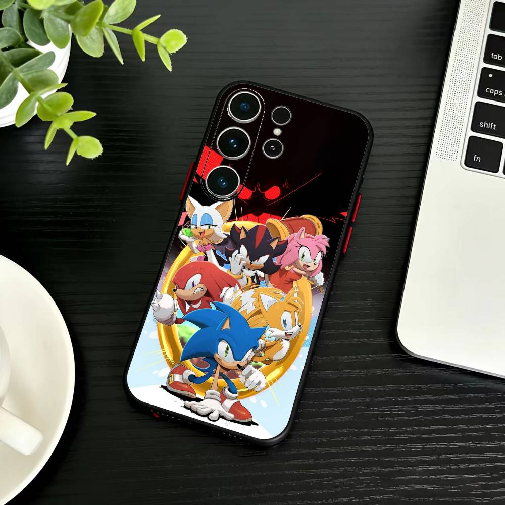 

Чехол для телефона S-Sonic Еж Соник для Samsung S26,S25,S24,S23,S22,S21,S20,S30,Ultra,Plus,Fe,Note,5G Черный Samsung S25