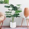 Artificial Flowers Large Leaf Tree Plants Realistic Looking Fine Texture Eco-friendly Fake Potted Plants Wedding Decoration
