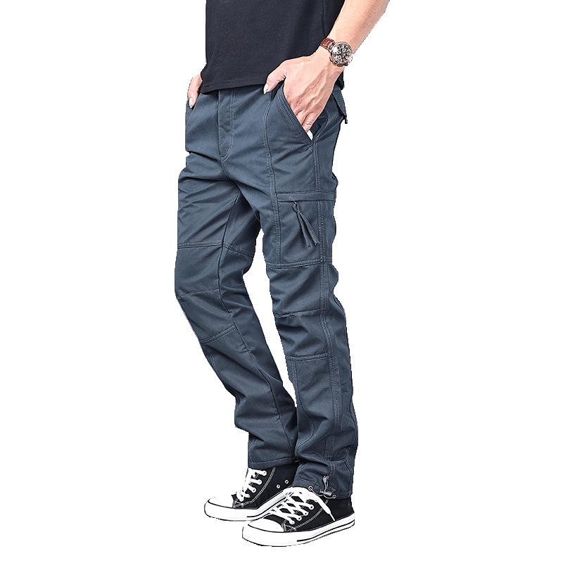 Pánské zimní voděodolné pracovní kalhoty s fleecovou podšívkou a mnoha kapsami