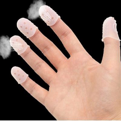5 stuks Vingerhoes Anti-slip Handen Beschermer Verlichting Spelen Pijn Handschoenen voor Ukulele Elektrische Akoestische Gitaar Snaarinstrument
