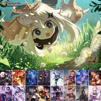 5D „pasidaryk pats“ „Genshin“ žaidimo simbolių kryžminio dygsnio cirkonio piešinys deimantinis siuvinėjimas mozaikos namų dekoras