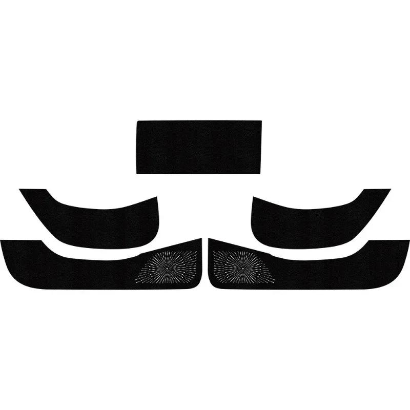 For Tesla Model 3 Y Car Door Anti-Kick Pad Leather Sticker Trim Side Door Sill Protector Cover Car Interior Decoration 2017-2025