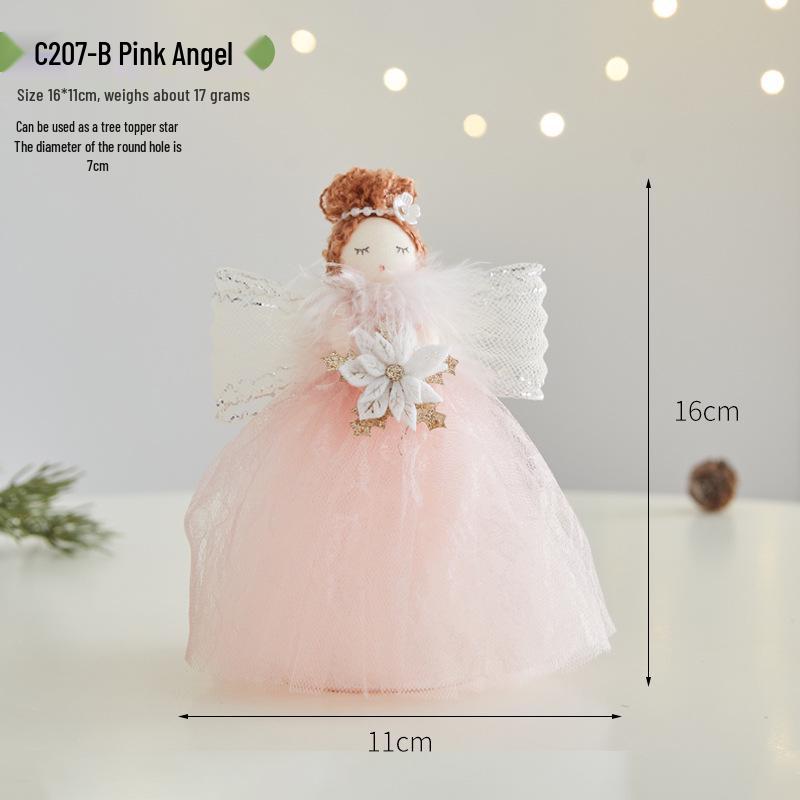 2026 Christmas Cute Plush Angel Elf Tree Ornament Pendant