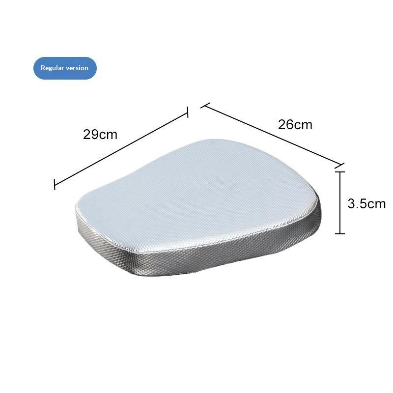 Waterproof Electric Vehicle Seat Cushion Heightened Shock Absorption Motorcycle Seat Cushion Sun Protection Riding Comfort