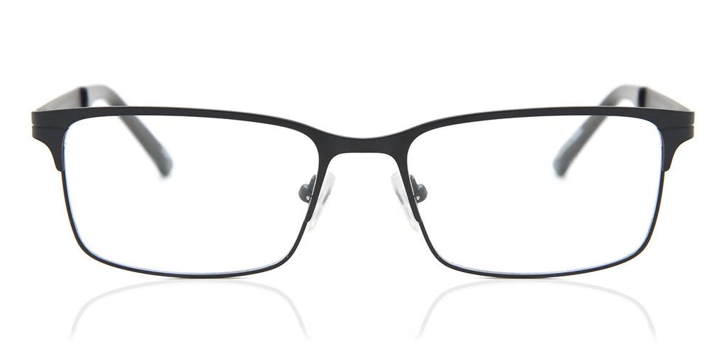 Full Rim Rectangle Black Smartbuy Collection Keiran Asian Fit 632a Fashion Unisex Eyeglasses