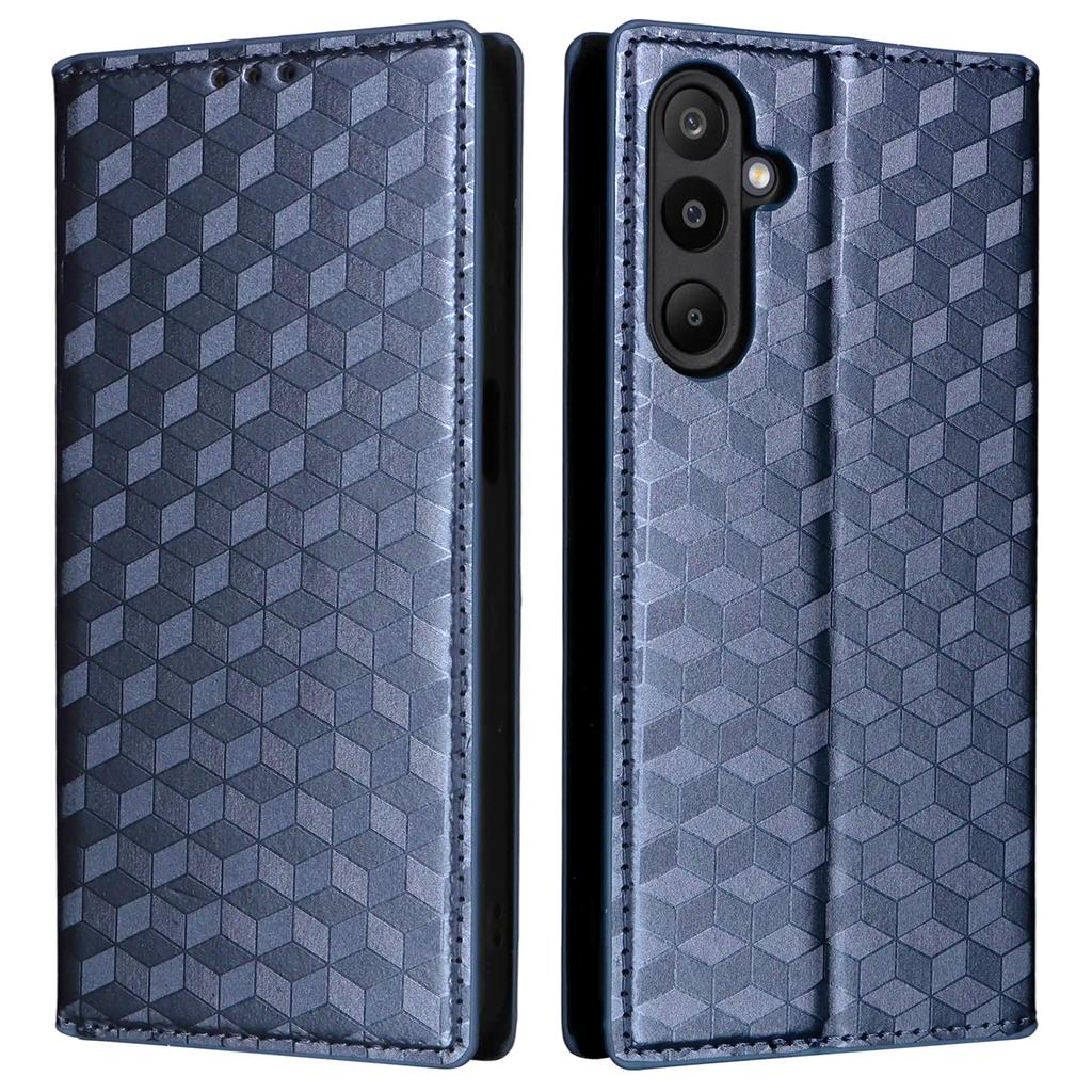 For Samsung Galaxy M16 5G/F16 5G Case Wallet Rhombus Imprinted Leather Phone Cover