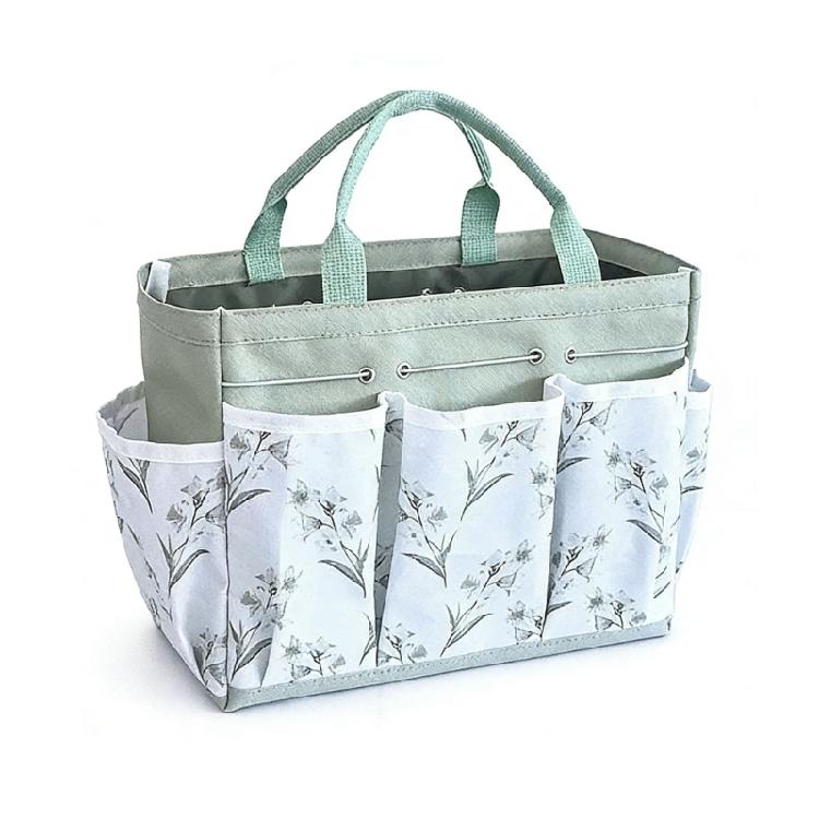 Craft Supply Storage Bag with Garden Pockets, Open Interior and Carry Handles for Portable Storage Tasks Home Use
