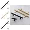 Sleek Cabinet Door Handles In Black Gold And Silver For A Contemporary Look