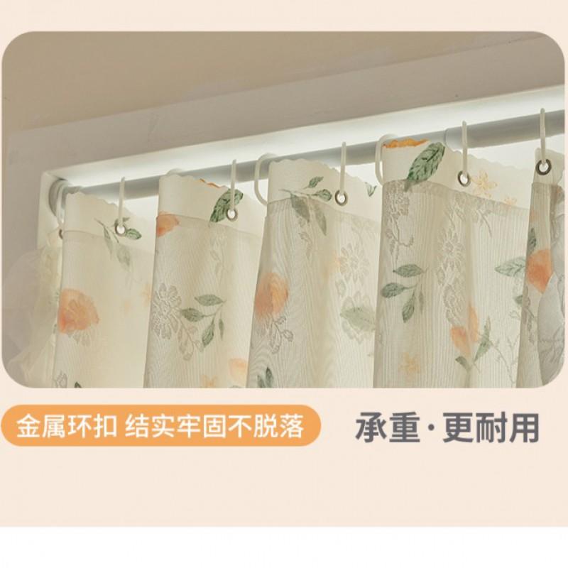 French Lace Curtains Semi Sheer Light Filtering No Drill Bedroom Living Room