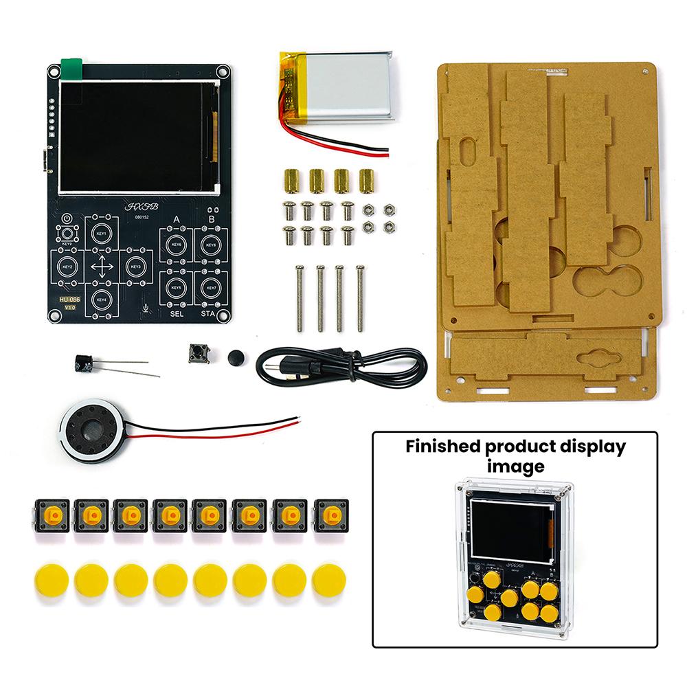 DIY LCD Display Screen Game Console Electronic Kit Multifunctional Device Weather Clock Ai Robot Welding Practice Kits