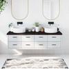 VidaXL Bathroom Countertop Dark Grey 180x50x6 Cm Treated Wood 3156262
