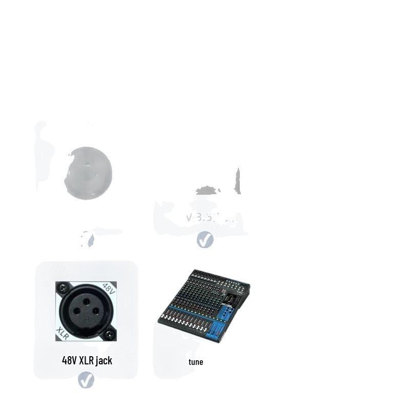 Professional U87 Large Diaphragm Condenser Microphone Set with Sound Card for Live Streaming and Singing