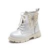 Botines Girl Boot Autumn Winter  Bow Princess Shoe  Glitter Shiny Ankle Boot Soft Sole Non-Slip Kid Shoe Botas Mujer