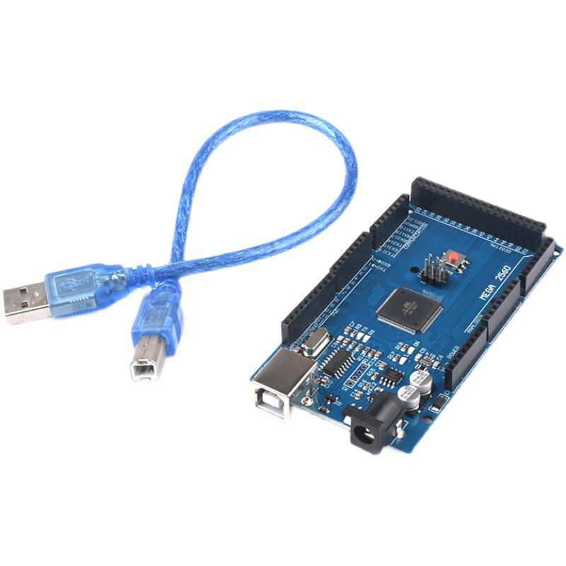 

Оновлена ​​плата розробки MEGA2560 R3 з USB-кабелем даних MEGA2560 improved version with cable