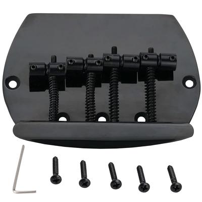 Pro 19mm String Pitch Bass Bridge for Music Black 4-String Man,