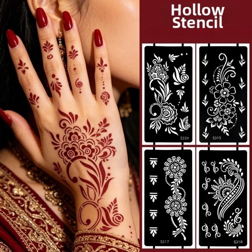 Lace Fake Tattoo Temporary Tattoo Template Legs Arm Henna Tattoo Decals  Women/Lady