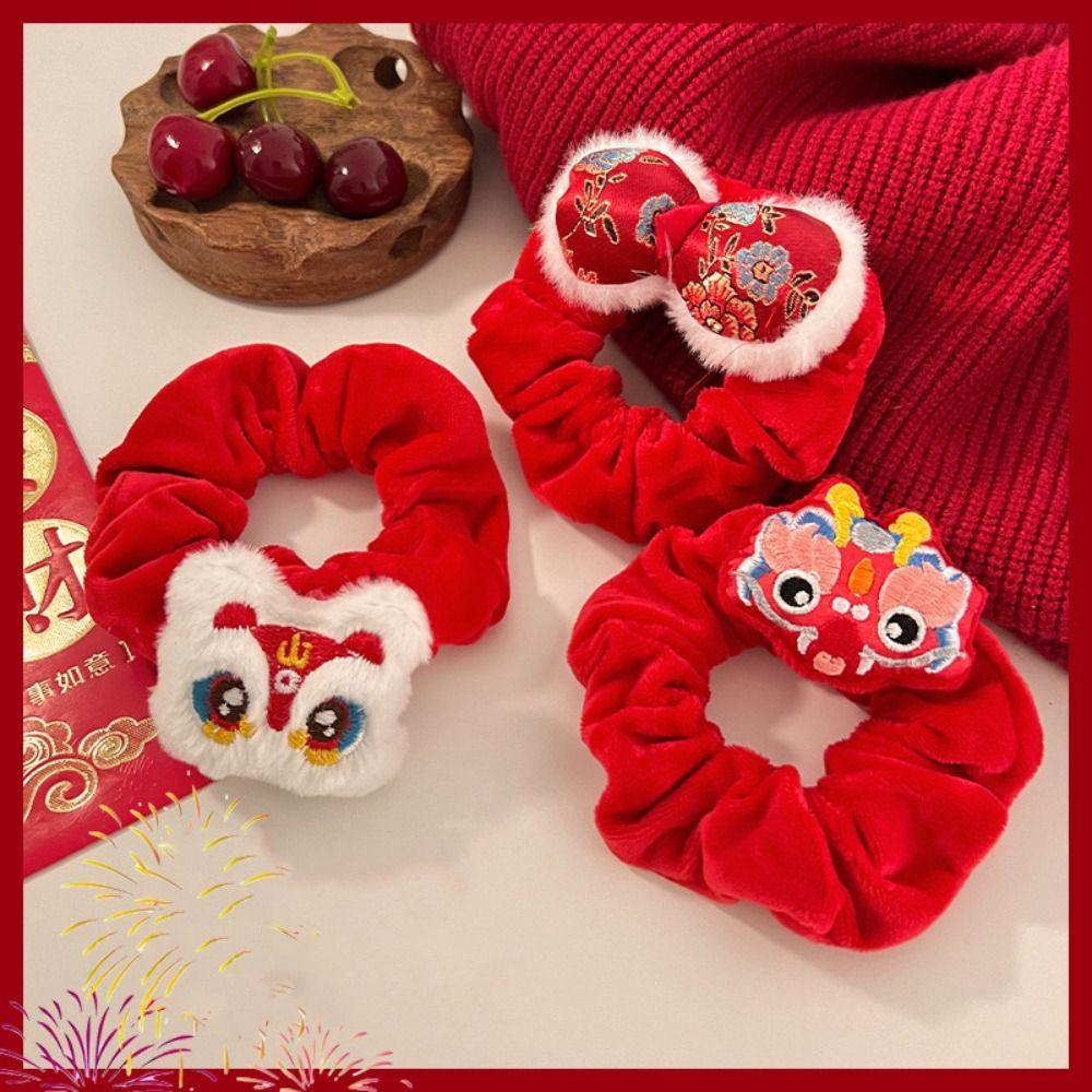 

Lion Dance New Year Children Headwear Plush New Year Elastic Hair Band Lovely Children s B