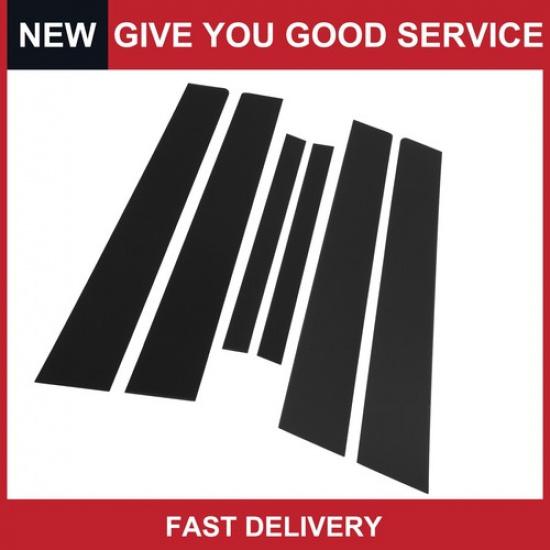 6pcs Door Pillar Window Trim for Nissan Sentra 07-12 Black