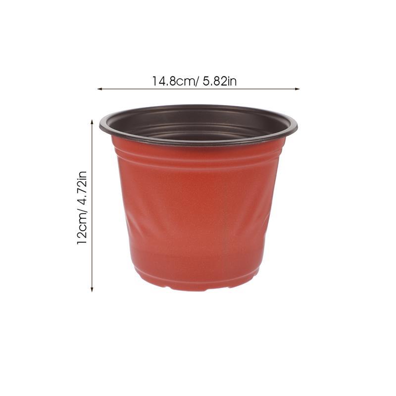 50 Pcs Large Plastic Flower Pots Seedling Starter Nursery Planter Containers Succulent Potting Garden Supplies Durable PP