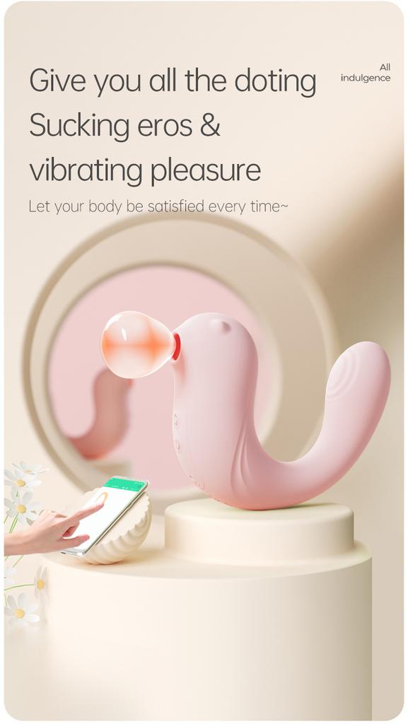 JIUUY Remote Control Vibrating Egg Outdoor Wear Strong Vibration Suction Masturbation Device Teasing Toy Female Adult Product